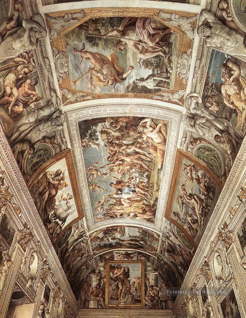 Farnese Fresque de plafond Baroque Annibale Carracci Peintures à l'huile